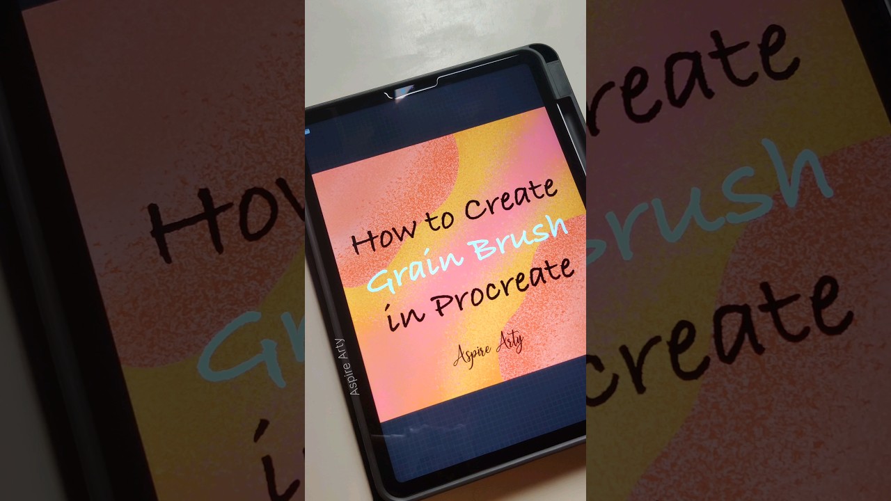 How to Make Grain Brush in Procreate App #easy #art #fun #quick #digitalart #simple #new #ideas#draw