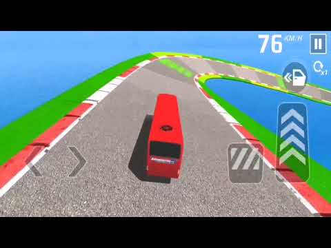 Bus Stunt Racing 3D Simulator - Impossible Bus Mega Ramp Driving - Android iOS GamePlay #09