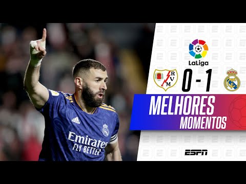 Gols e lances de Rayo Vallecano x Real Madrid