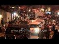 Traffic Police Control Night Time Traffic And Crowds In Karnataka