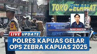 Tindak Pelanggar di Sambas, Operasi Zebra Kapuas Tegur Pengendara Tanpa Helm dan SIM