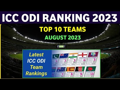 ICC Latest Odi Ranking 2023 | Top 10 Odi Teams Latest Odi Ranking 2023 | Cricket With Mz