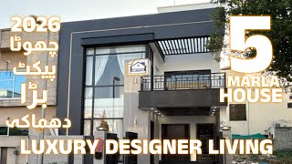 The PINNACLE of Small Space Luxury! 5 Marla Designer House Bahria Town