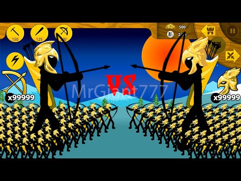 GOLDEN ARCHIDON VS POWERFUL ARCHER GOLDEN CHAOS SPELL x9999 | Stick War Legacy Mod | MrGiant777