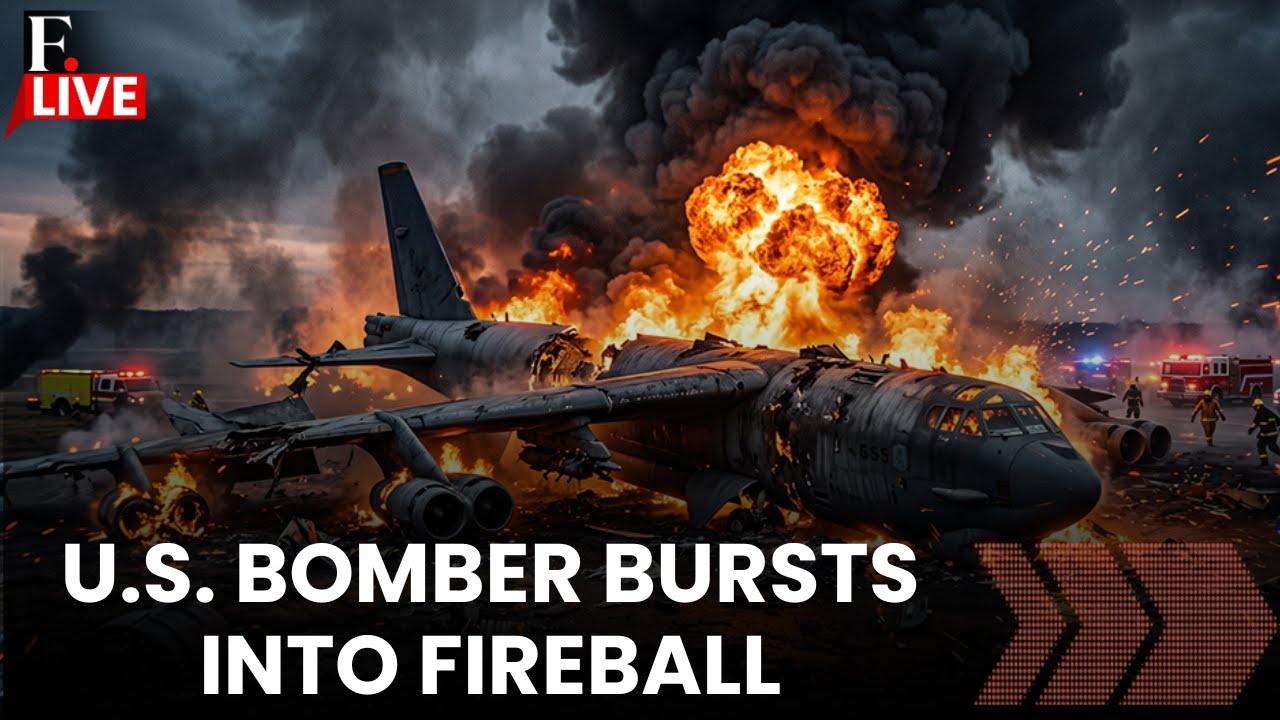 US B-52 Bomber Crashes During Test Flight In California Leaving 8 Dead  | LIVE