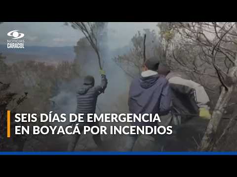 Incendio en Iguaque llega al 90% de control tras seis días de emergencia en Boyacá