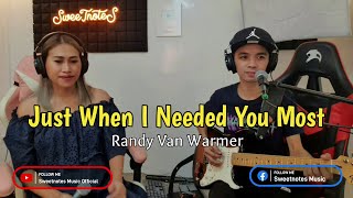 Just When I Needed You Most | Randy Van Warmer - Sweetnotes Cover