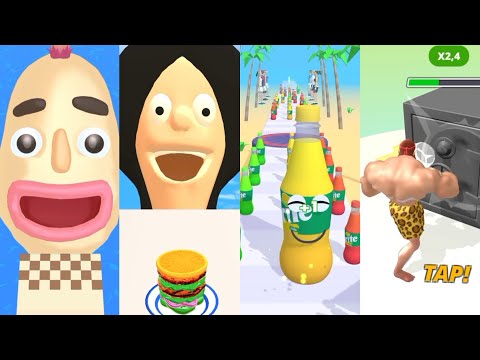 Sandwich Runner, Burger Run, Juice Run, Muscle Rush, Gameplay Walkthrough Android, IOS