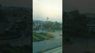 Tram trip to Palm Jamaireh beach. Sunset view