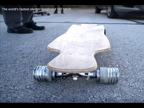 Fastest speed record on an electric longboard set at 102.9 km/h