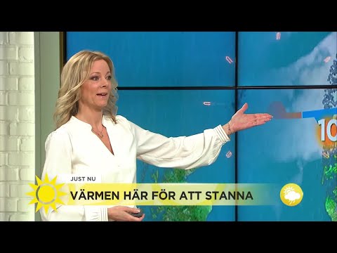 Meteorolog-Linda: Värmen här för att stanna - Nyhetsmorgon (TV4)