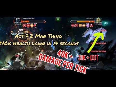 Mr. Negative Deals 800,000+ Damage in 17 Seconds. (Act 7.2 Man Thing)