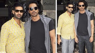 Arjun Rampal And Purab Kohli Spotted Promoting Rock On 2
