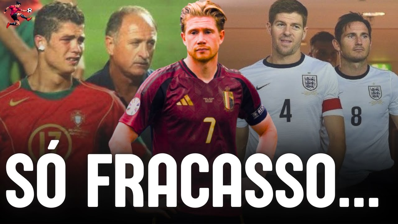 As GERAÇÕES DE OURO que mais DECEPCIONARAM 💀🔥⚽