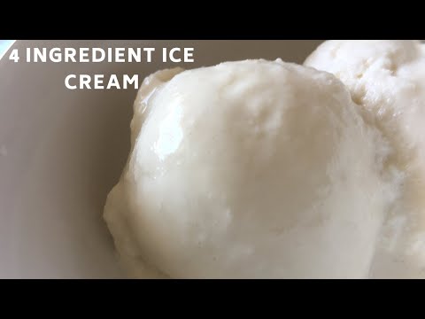 4 Ingredient coconut Ice Cream