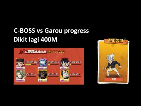 vs Garou BOSS progress | dikit lagi 400M