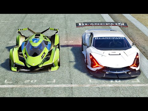 Lamborghini Sian GTR vs Lamborghini V12 Concept GT - Black Cat Country