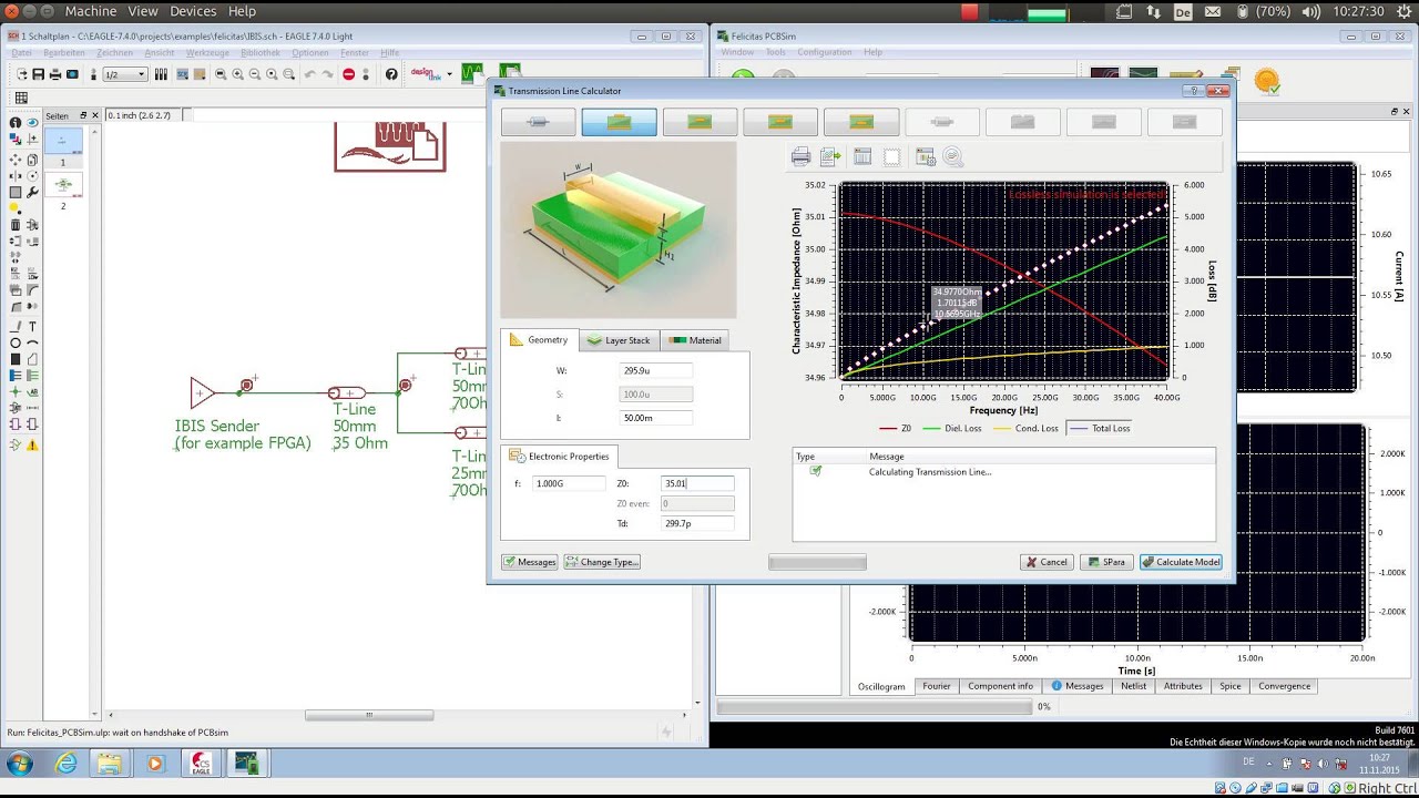 PCBSim Transmission Lines