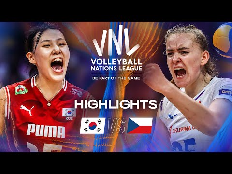 Korea 🇰🇷 vs. Czechia 🇨🇿 - Highlights | Week 1 | Women's VNL 2025