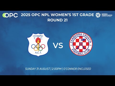 Capital Football OPC NPL Women's 1st Grade Round 21 - Canberra Olympic FC vs Canberra Croatia FC