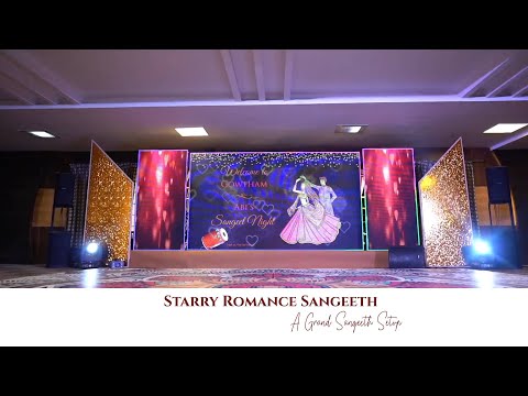 Elegant Sangeeth Stage Decor | Romantic Floral & Light Theme | The Event Today