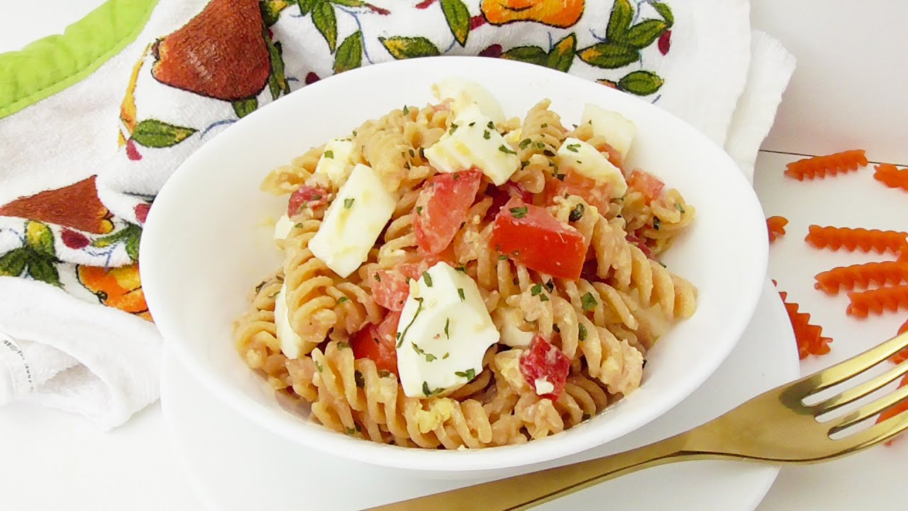 ENSALADA de PASTA de LENTEJA ROJA