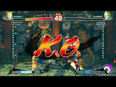SSF4 Rank Match  GameOutttt (GU)  vs  uratang (AB)