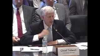 Rep. DelBene speaks with USFS Secretary Tidwell in a House Agriculture Subcommittee hearing