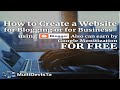 How to Create Website Using Blogger.com | Step by Step Tutorial for Beginners | MultiDevIsTa How to Create Website Using Blogger.com | Step by Step Tutorial for Beginners | MultiDevIsTa