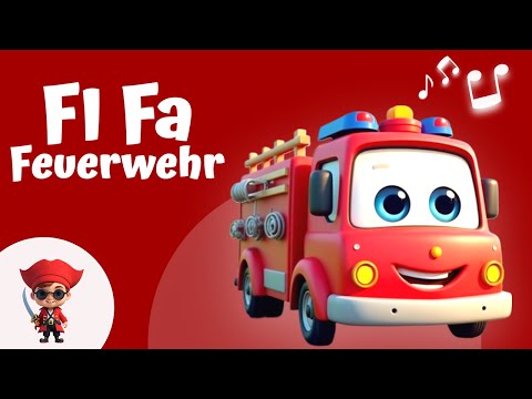 🚒 Fi Fa Feuerwehr - Unser Feuerwehr Kinderlied auf deutsch | Tonpiraten