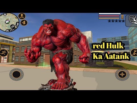 Vegas crime Simulator in Red Hulk Aatank