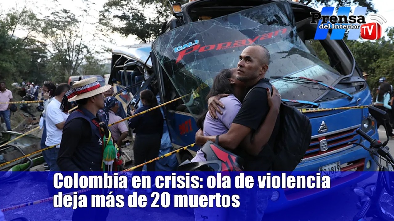 Colombia en crisis: Más de 20 muertos por ola de violencia y ataques