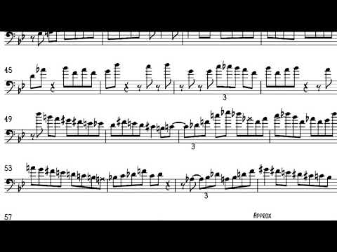 Elliot Mason trombone solo transcription on The Eternal Triangle