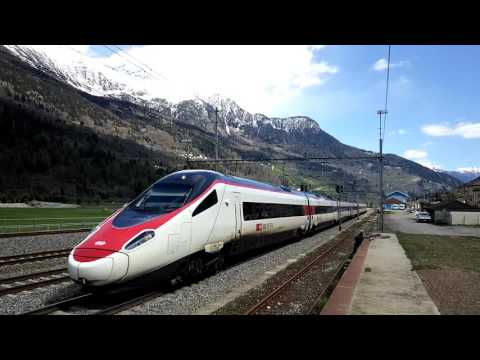 SBB ETR 610 IN TRANSITO A AMBRI-PIOTTA.(CH) 25 - 4 - 2016