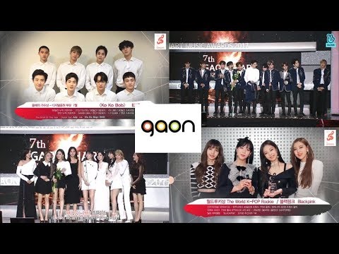 Gaon Chart Music Awards 180214 Winners (EXO, BLACKPINK, TWICE, Wanna One...)