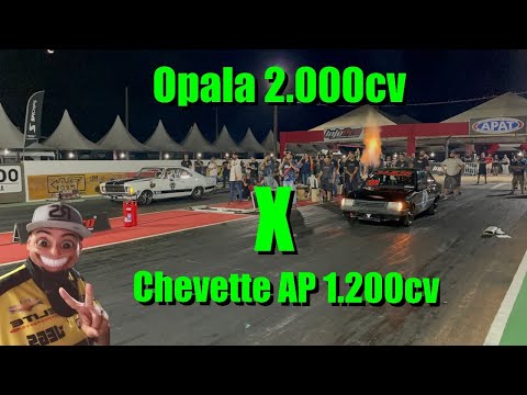 Disputa épica AP 1.200cv X Opala 2.000cv. Chevette TTB x Opala TTA. Quem ganhou foi o ?????