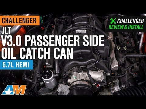 2009-2020 Challenger 5.7L HEMI JLT V3.0 Passenger Side Satin Oil Catch Can Review & Install