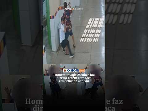 Homem invade escola e faz diretor refém com faca em Senador Canedo