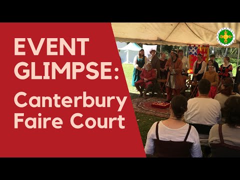 CANTERBURY FAIRE 2021, closing court procession of Grim & Alexandra, Baron & Baroness Southron Gaard