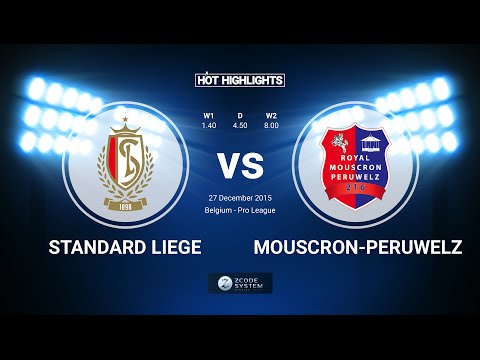 Standart Liege vs Mouscron-Peruwelz 3-0 27/12/2015 - All goals and Highlights. Belgium - Pro League
