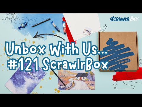 Daler Rowney Watercolour Aquafine Watercolours | Unboxing Art Supplies From The #121 ScrawlrBox