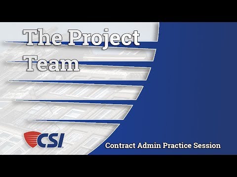 Intro to Construction Contract Administration - Chapter 1: The Project ...