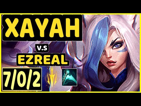KLAUS (XAYAH) vs EZREAL - 7/0/2 KDA BOTTOM ADC CHALLENGER GAMEPLAY - BR