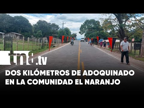 Se inaugura adoquinado en la Comunidad El Naranjo, Waslala - Nicaragua