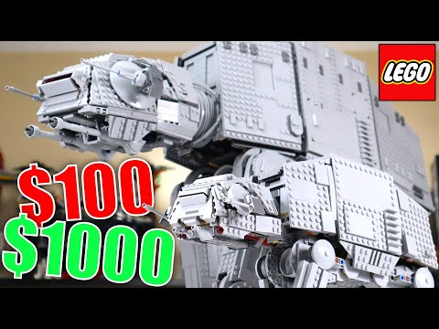 $100 VS $1000 LEGO Star Wars AT-AT Comparison!