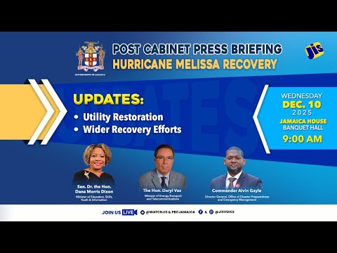 JISTV Post Cabinet Press Briefing Hurricane Melissa Recovery