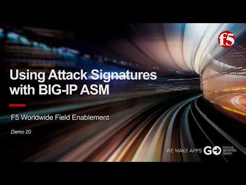 This video is no longer current: Using Attack Signatures