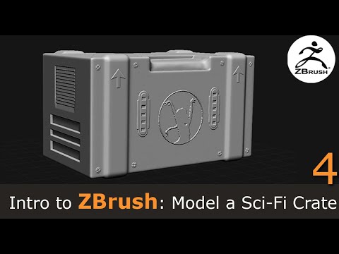 Intro to ZBrush: Create a Sci-Fi Crate (4/5)