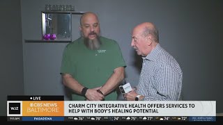Learning about the practice of cupping at Charm City Integrative Health