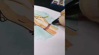 Raksha Bandhan Special Drawing ♥️😊 #drawing #rakshabandhan #rakshabandhanspecial #watercolour